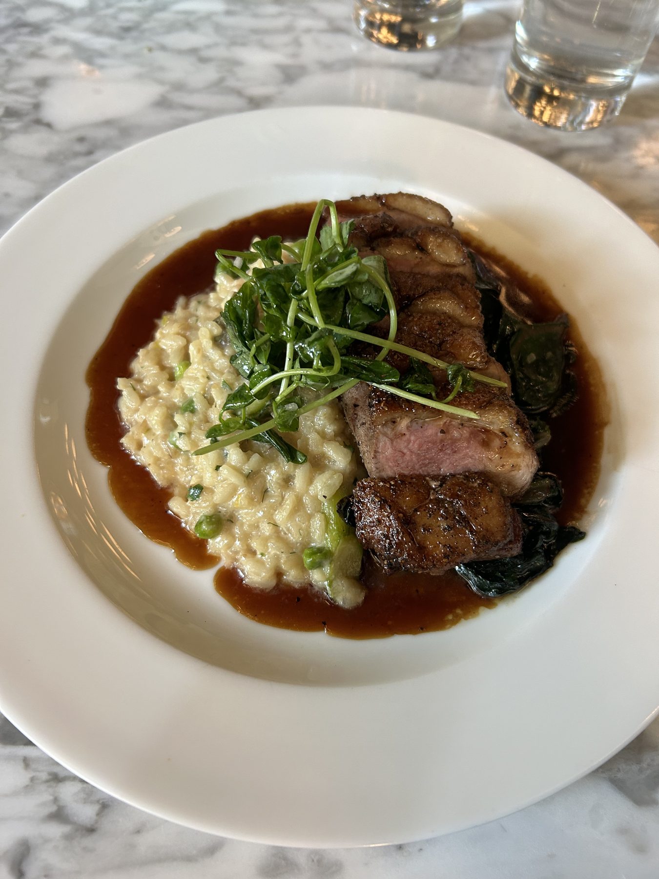 Herb-crusted rack of lamb by private chef Andrew Oliver