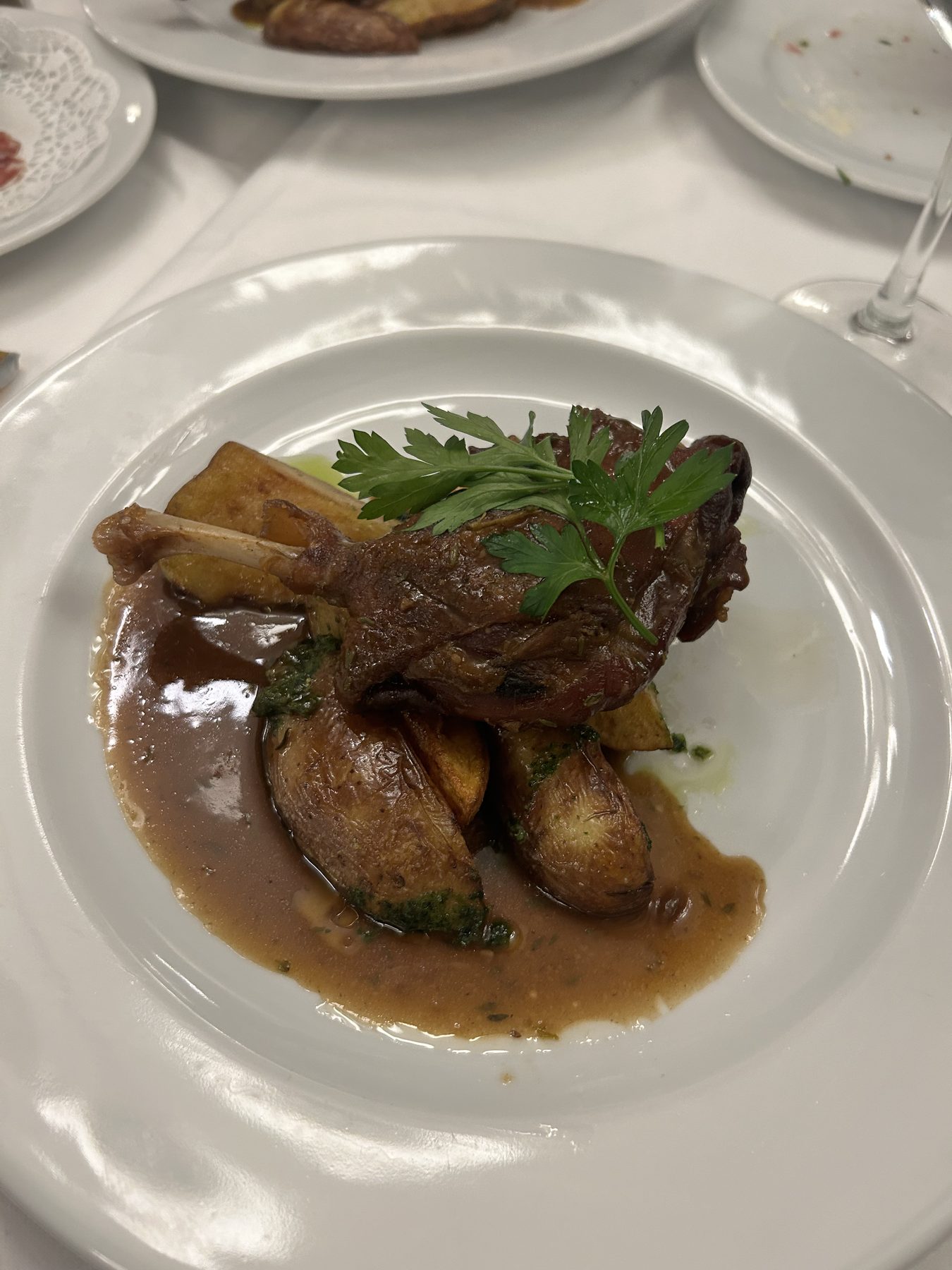 Duck confit with pommes de terre — private chef Andrew Oliver